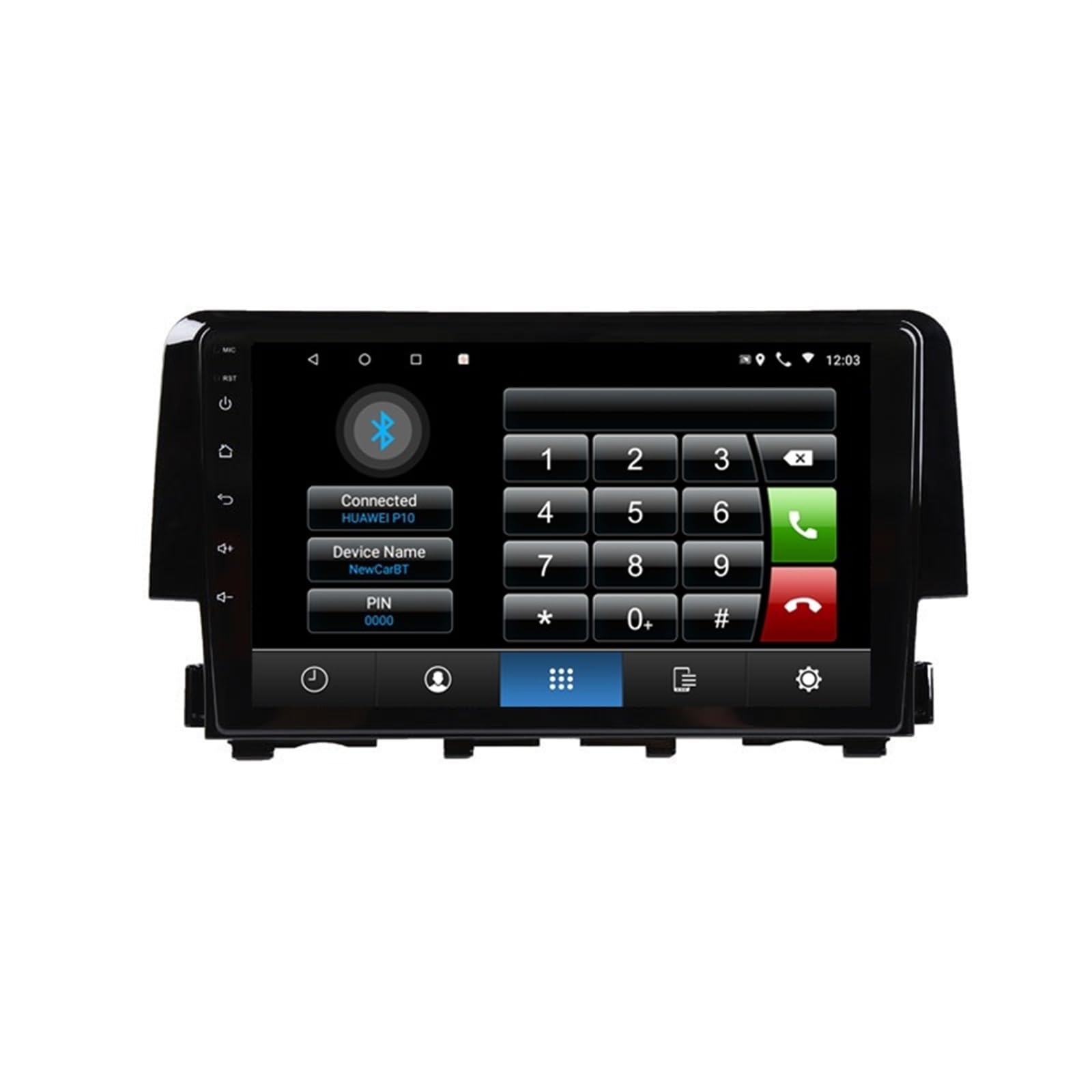 2 Din 8 rdzeń Android 10 Radio samochodowe Auto Stereo, dla Civic, 2015 2016 2017 2018 2019 nawigacja GPS odtwarzacz multimedialny DVD
