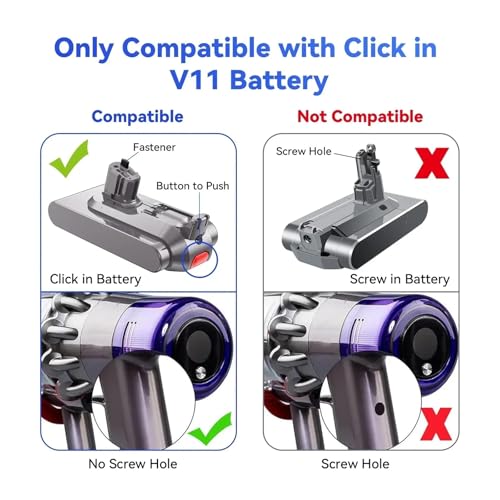 Batería para Dyson V11 SV15 con 6000mAh de larga duración útil 5