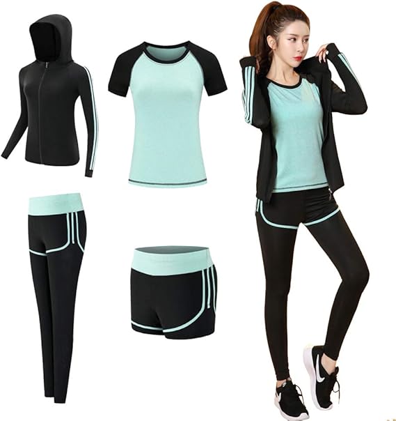 Amazon コージョー kojo スポーツウェア レディース ヨガウェア トレーニングウェア ランニングウェア ジム フィットネス コンプレッションウェア 上下 5点セット 吸汗 速乾 01 アクティブウェア 通販 Amazon コージョー kojo スポーツウェア レディース ヨガウェア トレーニングウェア ランニングウェア ジム フィットネス コンプレッションウェア 上下 5点セット 吸汗 速乾 01 アクティブウェア 通販