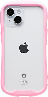 iFace Reflection iPhone 15 ケース クリア 強化ガラス 耐衝撃 (サクラピンク)【 透明 黄変防止 硬度9H アイフェイス アイフォン15 用 iphone15 用 カバー ストラップホール付き 】