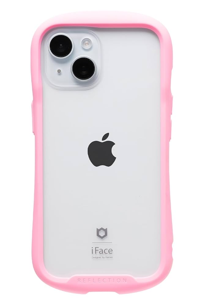 iPhone 15 透明ピンクケース付き Amazon.co.jp: iFace Reflection iPhone 15 ケース クリア 強化
