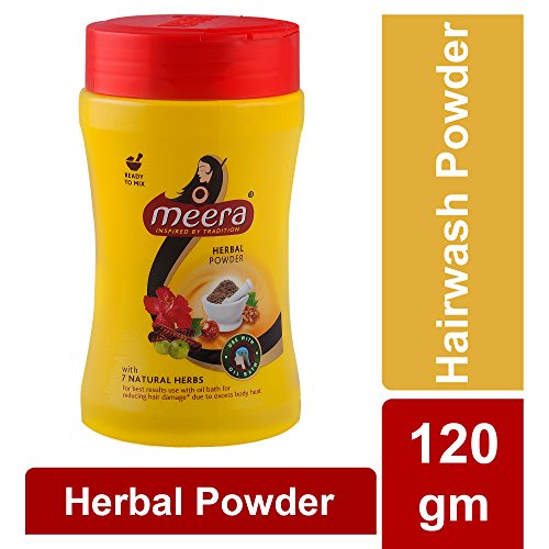 Meera Herbal Hairwash Powder, With 11 Naturals Herbs,Advance Herbal Powder for Hairfall Protection & Strong and Healthy Hair,Fragrance Free,For Men and Women, 150gm - Image 3