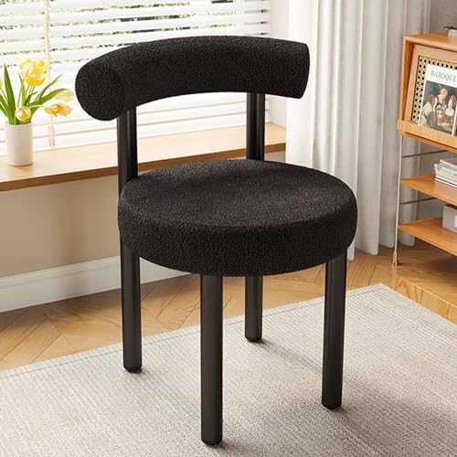 Chaise de cuisine Leomix moderne avec pieds en métal pour salon et chambre