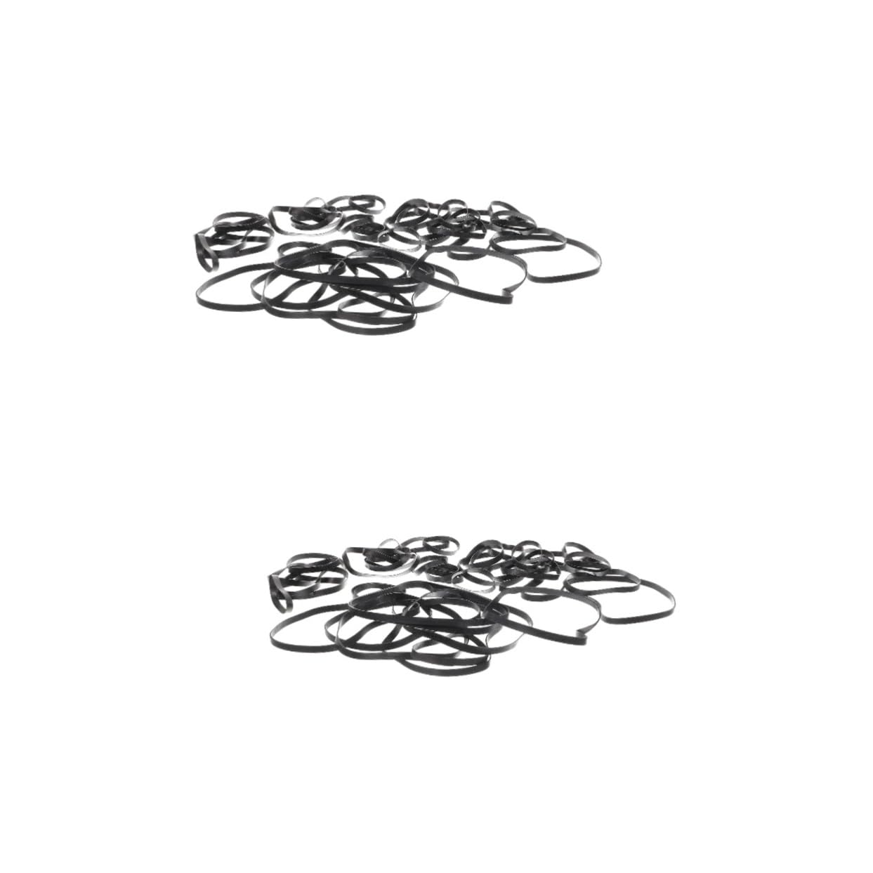 KONTONTY 100pcs Cassette Tape Player Belts Square Drive Belts for Recorder Repair and Maintenance Flexible Replacement for Cd DVD VCR Devices Wear-Resistant and