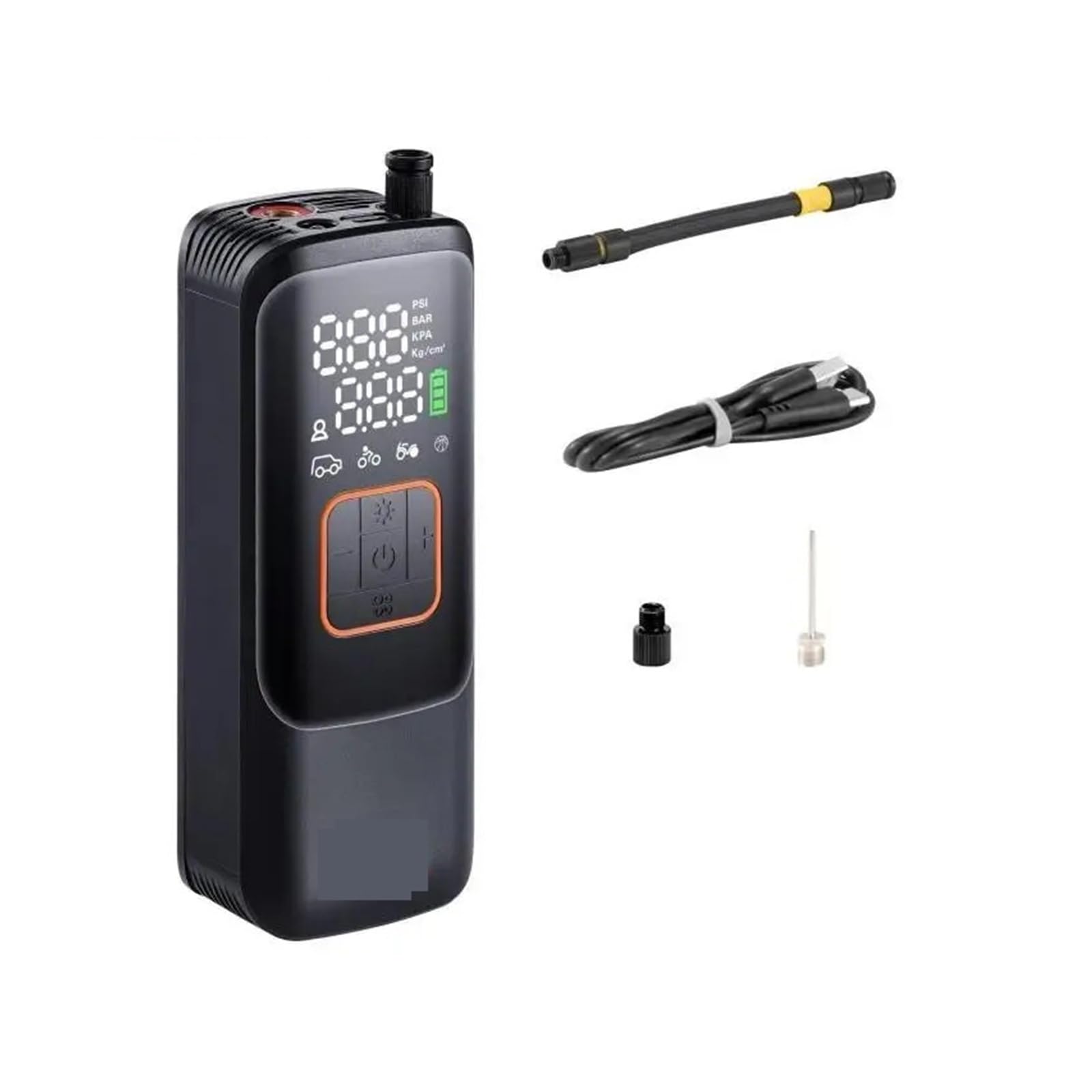 Pompka do opon Przenośna sprężarka powietrza 150 PSI 4000 mAh Akumulatorowa pompka do opon Elektryczna pompka powietrza,Silna moc