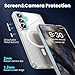 MATEPROX Clear Cases Compatible with Samsung Galaxy S25 Plus Case, Magnetic Transparent Thin Slim Crystal Shockproof Bumper Cover with Screen Protector for S 25+ 6.7'' 5G (2025)