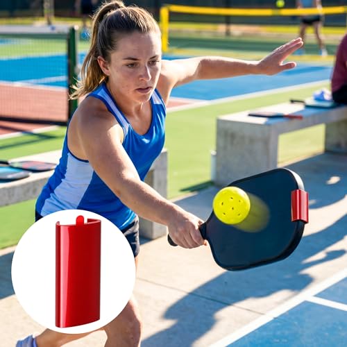 Image of 5pcs Pickleball Paddle Weight Clip Red for 16mm Paddles Thickness, 3-Gram Adjustable Tuning Clips Lead-Free, Edge Guard Protection Customize Power, Control & Sweet Spot Stable and Quiet Play