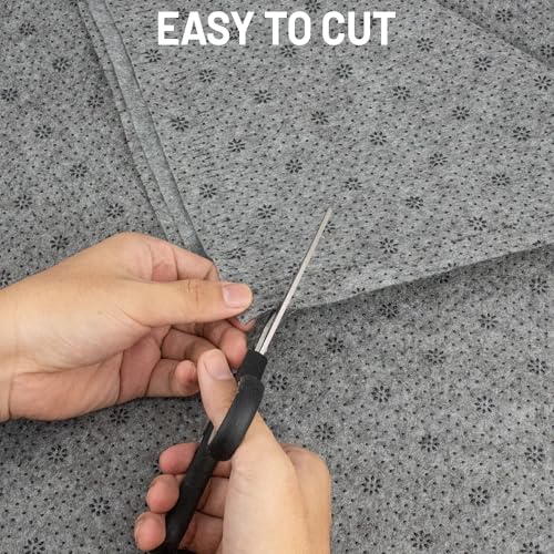 Image of 80 inchx 80 inch Non Slip Rug Backing pad tufting Cloth for Tufting Gun,Thick Carpet Edging Fabric with Plum Blossom Pattern for DIY Crafts