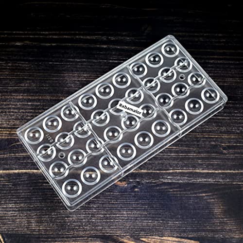 2.0Cm Chocolate Sphere Mold Polycarbonate 36 Cavity Small Ball Candy Mould (Φ0.79Inch) #TOP2