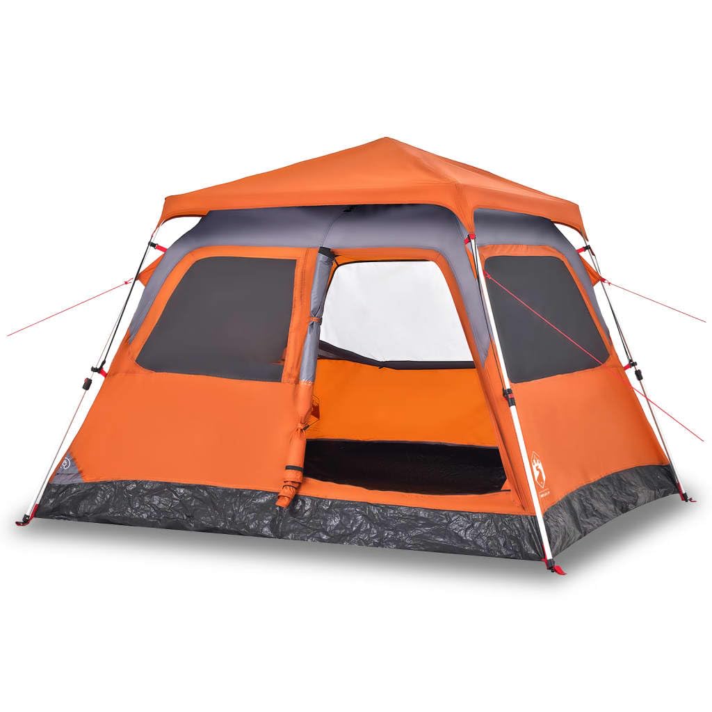 Tenda Familiare 6 Persone Verde Cupola Impermeabile