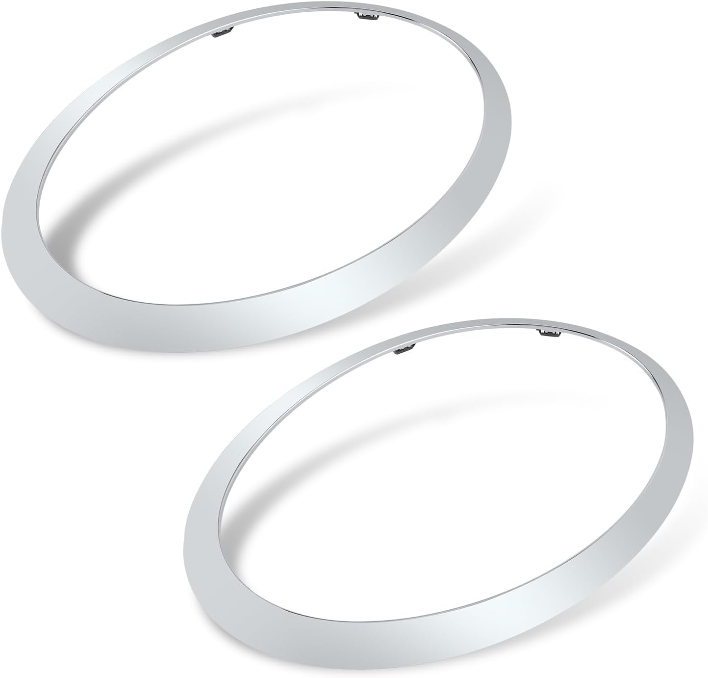 MOTOALL 51137300631 Headlight Trim Ring Headlamp Bezel Left & Right Chrome Fit for Mini Cooper F55 F56 F57 2014-2021 Replaces# 51137300632