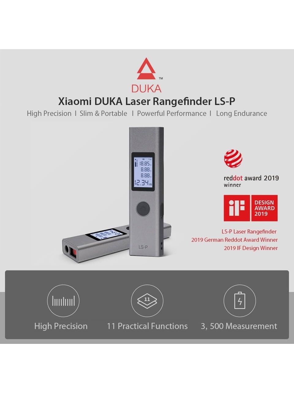 Atuman Duka Ls-P 40 m Yüksek Hassasiyetli Lazer Metre