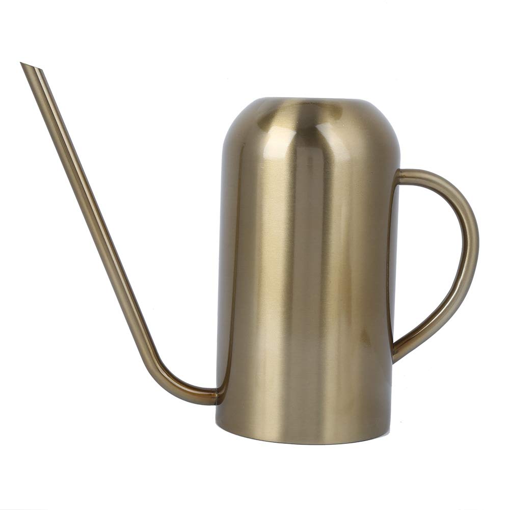 Stainless SteelWatering, Stainless Steel Watering Can 1.5 L Gold for Indoor, & Orchids Long Spout