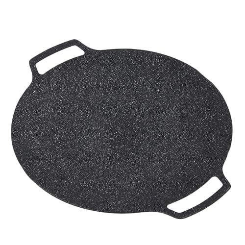 Fesjoy Parrilla Coreana para Barbacoa, Plancha Redonda Antiadherente de Aluminio para Parrilla Interior y Exterior, Ideal Estufa de Gas y Camping
