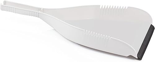 Miniatura 9 de Superio Recogedor con clip, plástico resistente, bandeja de polvo con clip de fácil agarre con borde de goma, desechos de barrido detallados, se