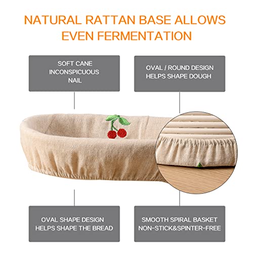 WAITER TREE Fodera Ovale in Tessuto per Cestino da...