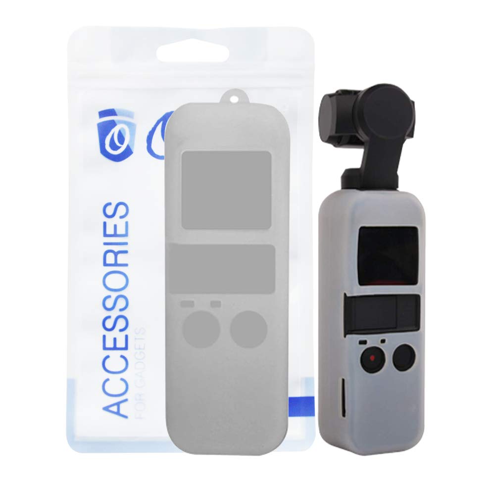 O Ozone Soft Silicone Case for OSMO Pocket Scratch Protective Cover Designed for DJI OSMO Pocket Gimbal Camera - White