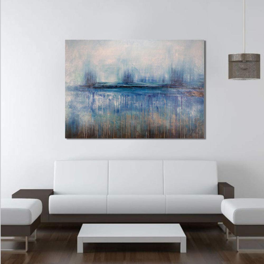 Peinture architecturale faite main tableau huile pour nouvel hôtel