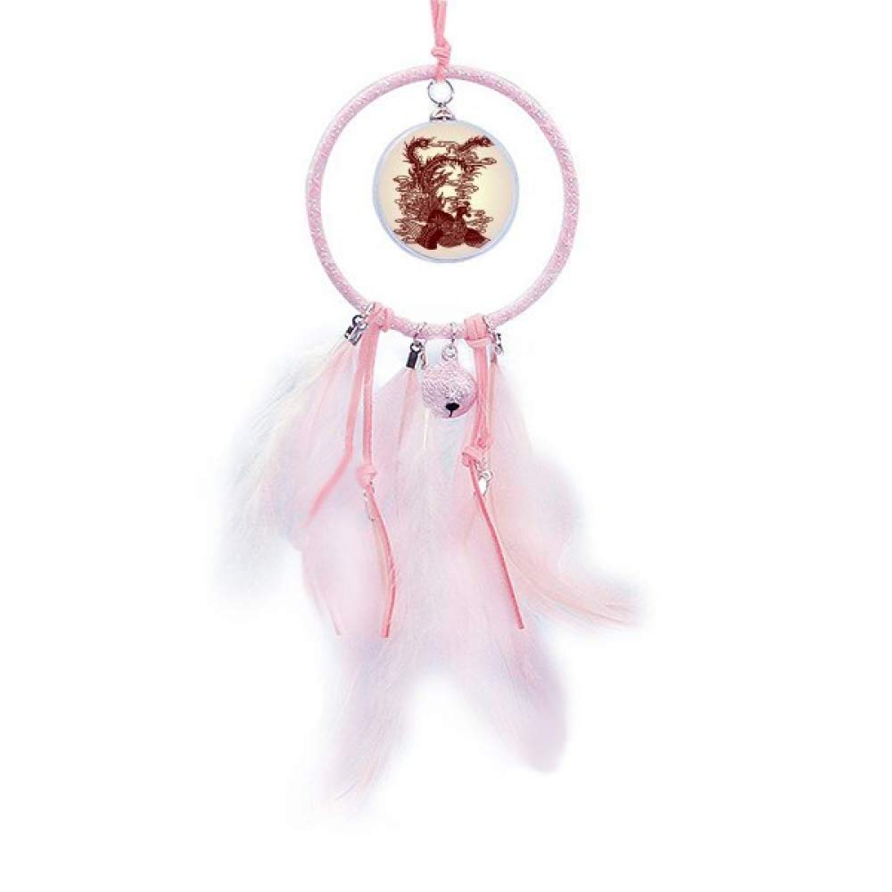 Atrapasueños de fénix chino para dormitorio con pájaros pequeños y adornos colgantes