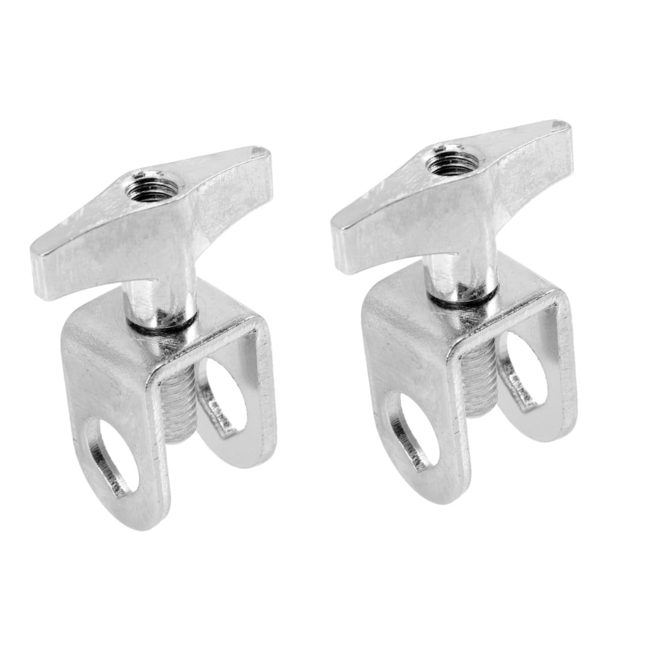 FAVOMOTO 2pcs Cowbell Instrument Accessory Drum Music Part Cowbell Mounting Clamp for Drums Sturdy and Easy to Install