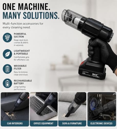Image of MAXTOP Car Mounted Vacuum Cleaner MP-251, 8500PA 150W