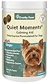 Overby Farm Quiet Moments For Dogs Soft Chews | Calming Treats For Dogs In Stress | Dog Anxiety Relief Aid Supplement For Thunder, Fireworks, Travel, Grooming, Separation Issues & Post Surgery | 60 Ct