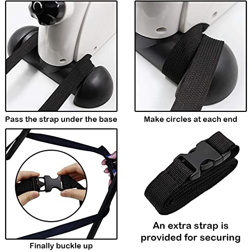 Mini bicicleta portátil para ejercicio de piernas y brazos miniatura 6