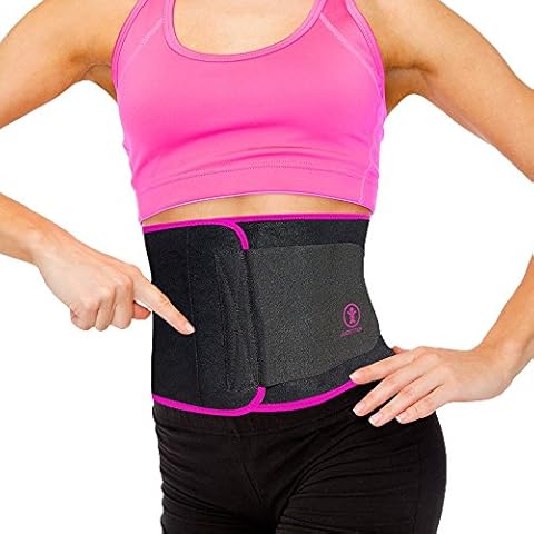 Postpartum, Surgery Recovery Waist Body Shaper. Comfortable Design Back Support and Belly Compression Belt. Adjustable Waistline Size Abdominal Trainer Band. Suitable help Pain and Posture. Pink Cover