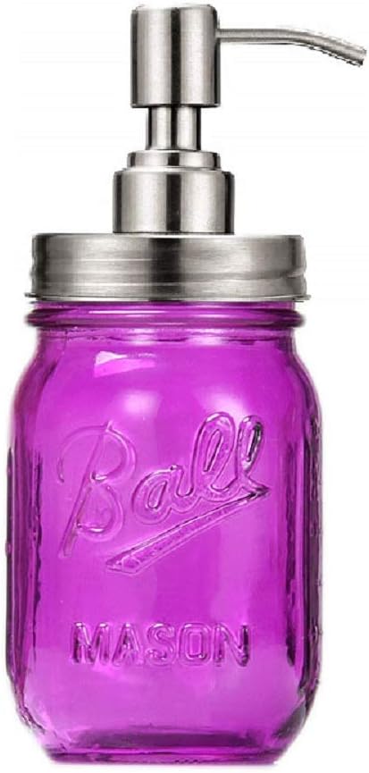 distributore di sapone in acciaio inox per barattolo da muratore