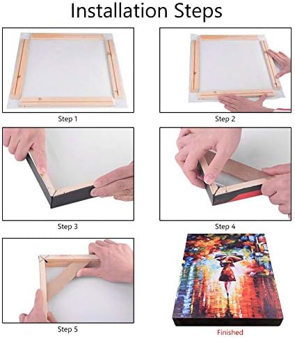 Wood Stretcher Bars Painting Canvas Wooden Frame for Gallery Wrap Oil Painting,Needlepoint Stretcher Bars DIY,Canvas Mounting Frames Kit, Canvas Strips,30x40cm/12"x16"