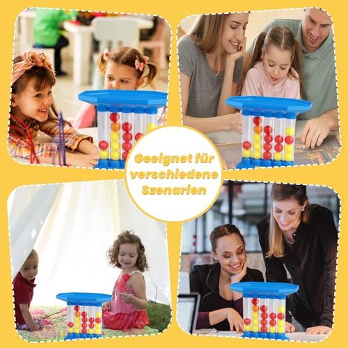 PKKP Bouncing Ball Tischspiel, 2024 Neues Bounce Off Game, 4 Shots Desktop Bouncing Toy, Jumping Ball Tabletop Ping Pong Spielballspiel, Familie Freunde Party Spiele für Kinder Erwachsene