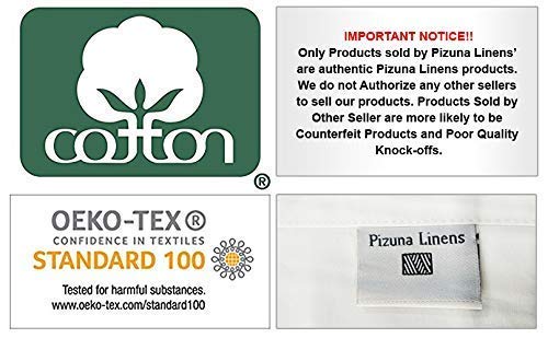 Pizuna 400 Thread Count Cotton King Sheets Set Light Sage, 100% Long Staple Combed Cotton Soft Sateen Bed Sheets with Stylish 4 inch Hem, fit Upto 15 inch Deep Pocket (Green King 100% Cotton Sheets) - Thumbnail 3