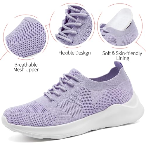 Womens Fashion Sneakers Non-Slip Tennis Shoes Slip On Casual Soft Lightweight Breathable Gym Running Sport Outdoor Shoes2