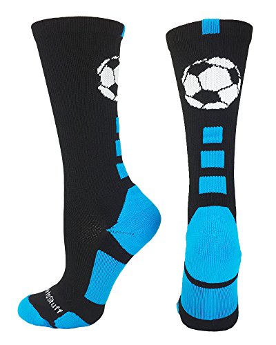 MadSportsStuff Soccer Ball Athletic Crew Socks (multiple colors)