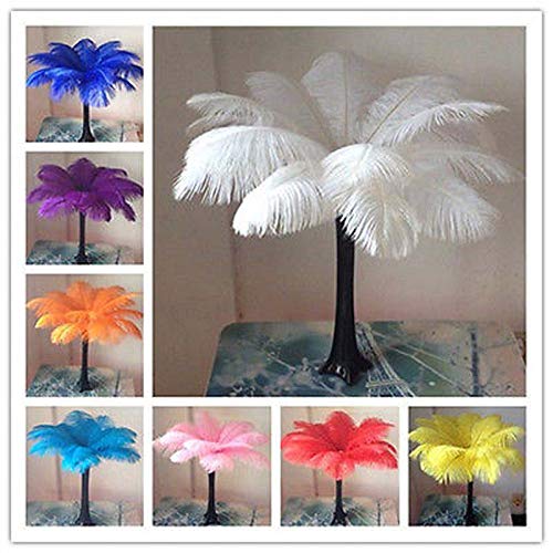 Xucus New! 10pcs pcs 25-30 inch 10-12cm Beautiful Ostrich Feathers Optional - (Color: Purple)