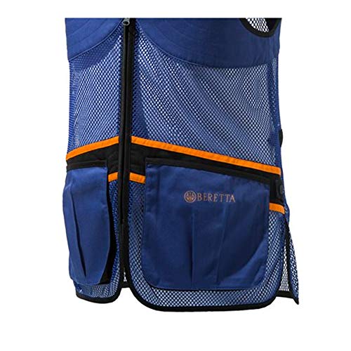 Image of Beretta Unisex Full Mesh Shooting Vest - Breathable Lightweight Competition Vest with Cartridge Pockets & Comfortable Fit | Breathable, lightweight apparel, with cartridge pockets, comfortable fit
