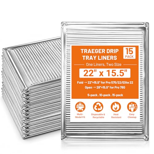15-Pack Traeger Drip Tray Liners