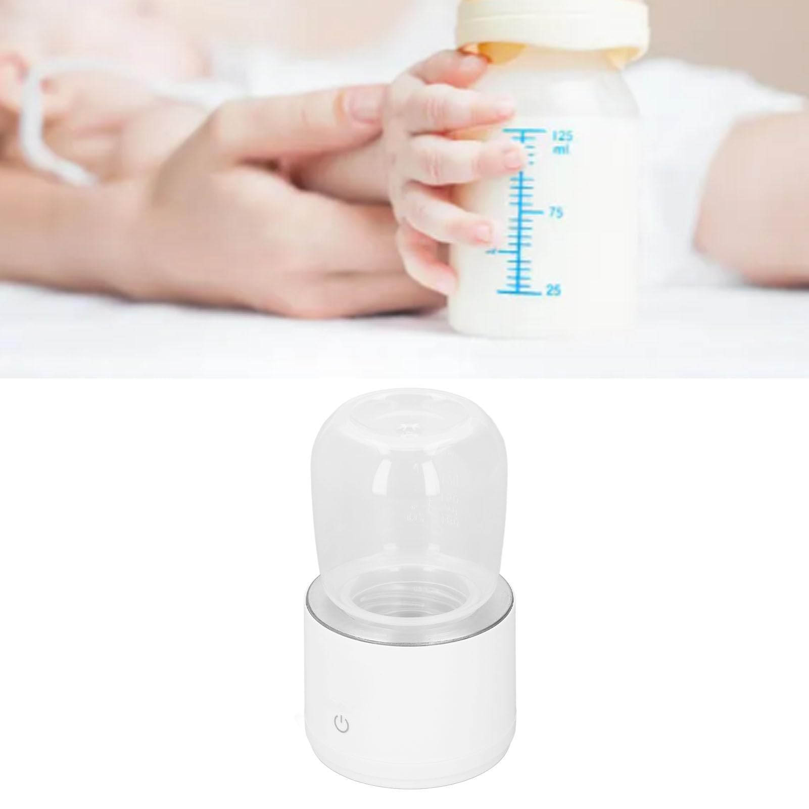Topiky Scaldabiberon Senza Fili Portatile Ricaricabile con Temperatura Costante, Scaldabiberon da Viaggio da 9000mAh per Esterno, Scaldalatte per Neonati Riscaldamento Rapido per l'Alimentazione del
