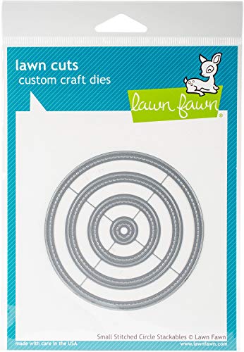 Lawn Fawn Lawn Cuts Custom Craft Die - Small Stitched Circle Stackables (LF796)