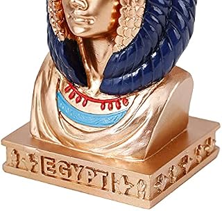 zhouyang Nefertiti Statue Head - Classical Egyptian Queen Nefertiti Bust Statue | Ancient Statue Desktop Ornament For Crafts Home Decoration Egyptian Decor