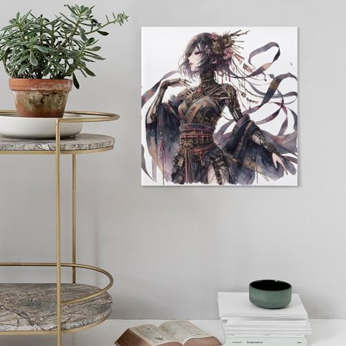 TINGTOEO Steampunk, Beautiful, Lovely Girl 43 Canvas Poster Wall Art Decor Print Picture Paintings for Living Room Bedroom Decoration Frame-style 28x28inch(70x70cm) steampunk buy now online