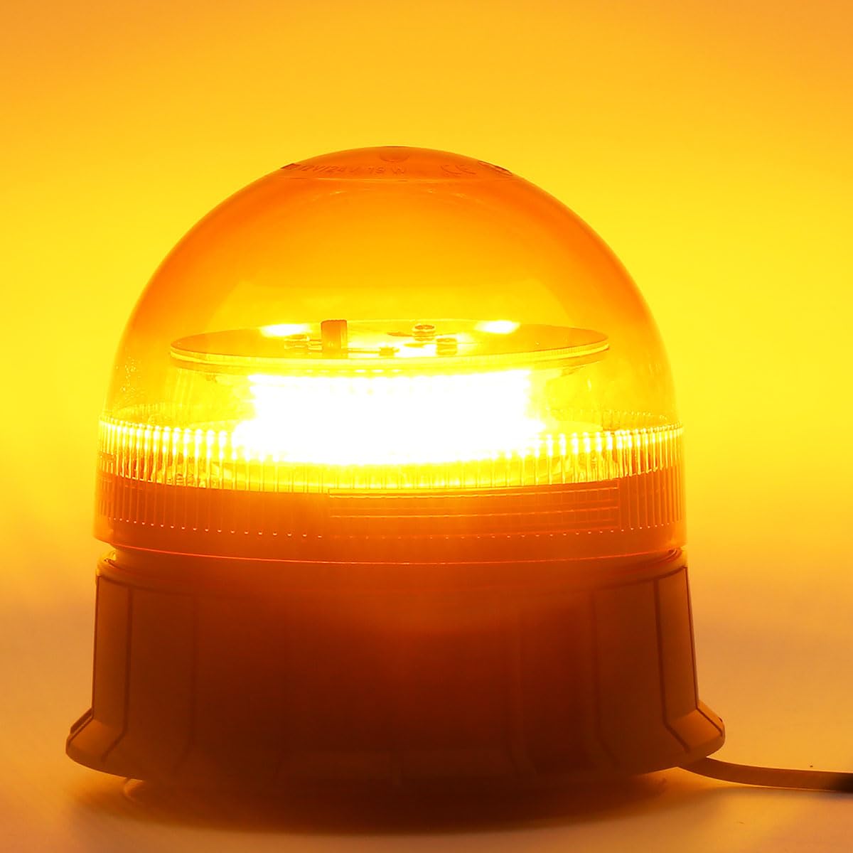 Piloto Estroboscópica Luz Rotativo Led NaranjaTractor Magnetico 12v 24v Flash de Emergencia Homologadas