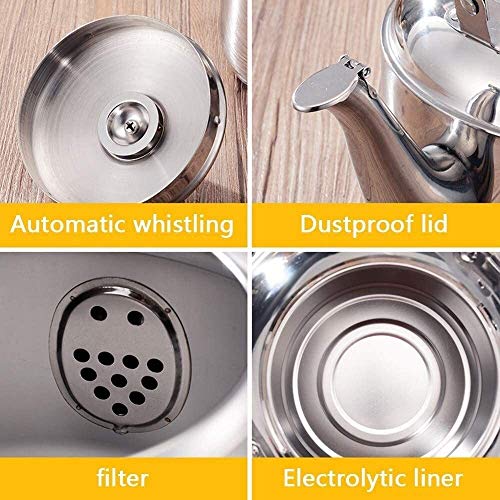 Whistling teapot 5L en acier inoxydable à sifflement de sécurité