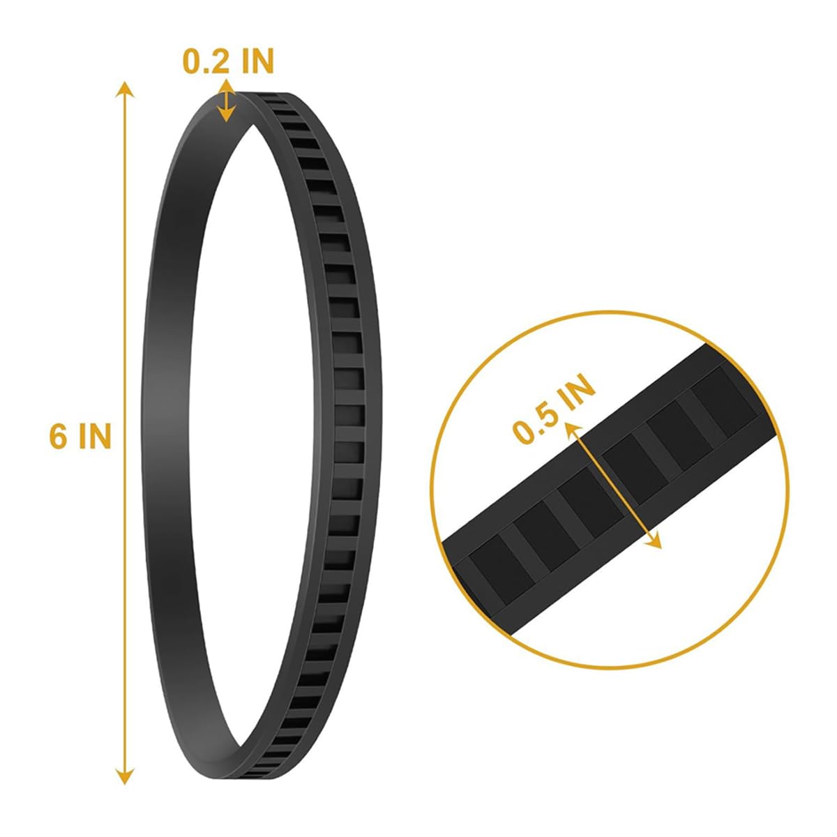 4 Neumáticos de goma para sierra de cinta, repuesto para sierras de cinta, compatibles con múltiples modelos DWM120 A02807 DCS374 DW328K