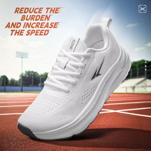Image of KDN Men's Wide Toe Box Shoes Cushioned Road Running Shoes Non Slip Mens Walking Sneakers for Wide Feet Comfortable Athletic Gym Workout Shoes Wide Width