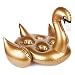Sunnylife Animal Shaped Pool Inflatable Floating Cup Holder for Drinks - Gold Swan