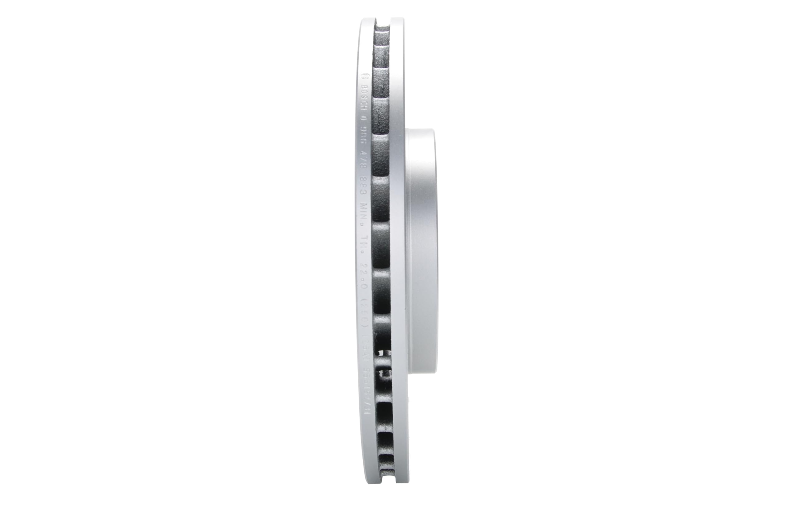 Bosch BD782 Bremsscheibensatz - 280 mm belüftete, beschichtete Bremsscheiben - Vorderachse - ECE-R90-zertifiziert - hohe Kühlleistung und zuverlässiger Korrosionsschutz - 1 Satz aus 2 Scheiben