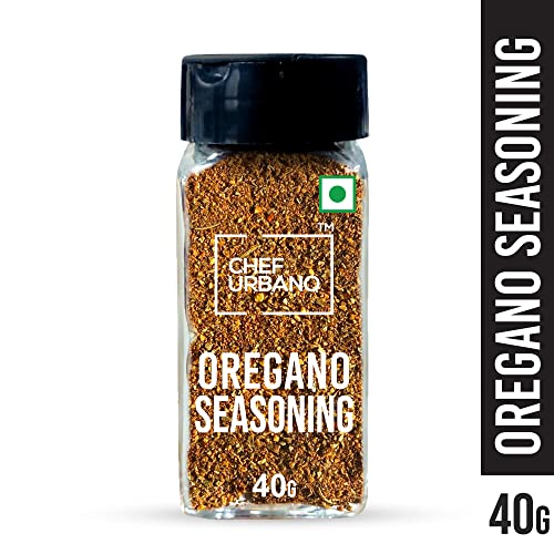 Image of Chef Urbano Oregano Seasoning Sprinkler 40g | Italian Pizza / Pasta Oregano | Imported Herb Sprinkler | All Natural Premium Spices | Glass Bottle | Vegetarian