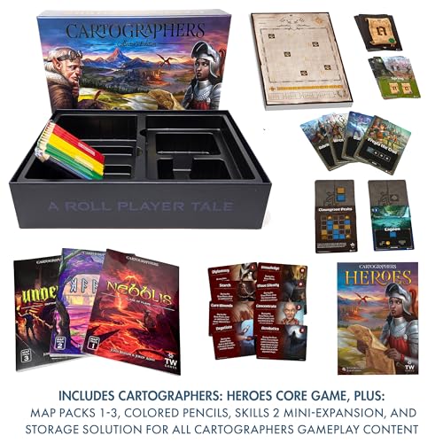 Cartographers Heroes Collector's Edition juego de mesa miniatura 2