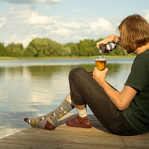 Beer Lover Gifts Socks Men Mens Cotton Sock Colourful Funky Gift Men's Presents 7.5-11.53